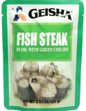 GEISHA FISH STEAKS IN SOYBEAN OIL WITH GREEN CHILI
