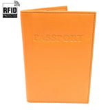 Genuine Leather RFID Passport Holder