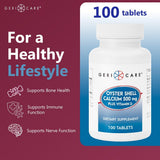 Geri-Care Oyster Shell Calcium Dietary Supplement, 500 mg