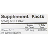 Geri-Care Vitamin B12 Supplement, 500 mcg