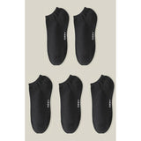 Ozzy Socks Men's Seamless Cotton No-Show Socks 5-Pack