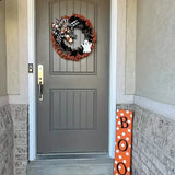 Ghost Halloween Wreath Front Door Décor