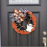 Ghost Halloween Wreath Front Door Décor