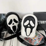 Ghost Skull Pattern Shoulder Bag