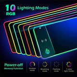GIM Wireless Charging RGB Gaming Mouse Pad 10W  (Refurbished)