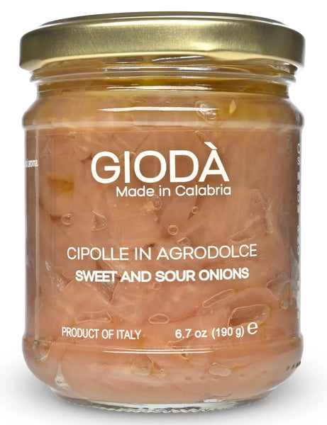 Cipolle in Agrodolce - Sweet & Sour Onions Produced by: Giodà  in Calabria, Italy