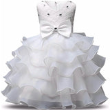 Girl Dress Kids Ruffles Lace Party Wedding Gown