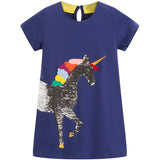 Girls Cotton Casual Jersey Dresses