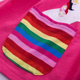 Girls' Unicorn Rainbow Flower Dress