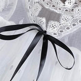 Girl's Wedding Lace Tulle Vintage Dress