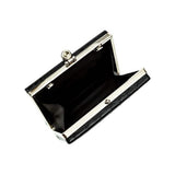 Glambag Shiny Exotic Croc Frame Clutch