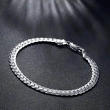 Gleaming Treasure Elegant 925 Sterling Silver Bracelet