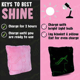 Glo-Fun Glow in the Dark Unicorn Blanket and Pillow Bag