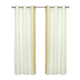 Global Embroidered Window Panel Pair
