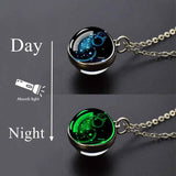 Glow-in-the-Dark Zodiac Pendant Necklace