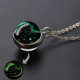 Glow-in-the-Dark Zodiac Pendant Necklace