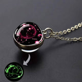 Glow-in-the-Dark Zodiac Pendant Necklace