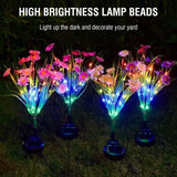 Solar Garden Lights LED Flower Stake Lamp Outdoor Yard Waterproof Patio Decor