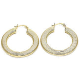 Gold Filled Flat Hoop Earrings