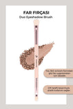 Golden Rose Duo Eyeshadow Brush for Seamless Blending