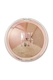Golden Rose Nude Look Baked Trio Face Powder 3-in-1 Palette