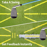 Golf Training Mat for Swing Detection Batting Path Feedback