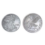 2026 1 Ounce OZ 999 Fine Solid USA American Liberty Eagle Coin Titanium Precious Metal Ingot Ti Element Chemistry Proof Mint Coin