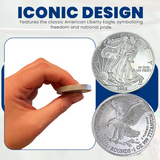 2026 1 Ounce OZ 999 Fine Solid USA American Liberty Eagle Coin Titanium Precious Metal Ingot Ti Element Chemistry Proof Mint Coin