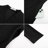 GRACE KARIN Business Dresses for Women Wear to Work Dresses 3/4 Sleeve Midi Aline Dress with Pockets