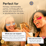 grace & stella Award Winning Under Eye Mask - Travel Essentials - Birthday Gifts for Women - Gel Eye Patches for Dark Circles, Puffy Eyes, Wrinkles, Undereye Bags - Vegan - Self Care (24 Pairs, Gold)