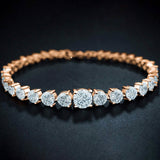Graduated Cubic Zirconia Tennis Bracelets