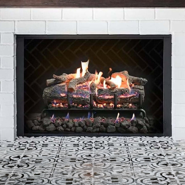 Grand Canyon Lava Front View Variable Electronic Ignition Natural Gas Vented Burner (SAK92647)