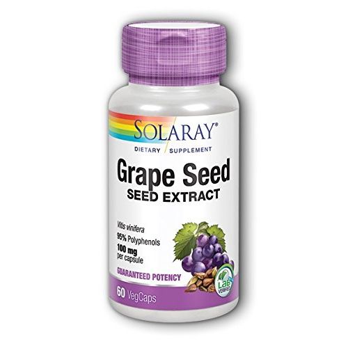 Grape Seed Extract 100 mg Solaray 60 VCaps
