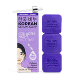 Greenlabel Korean Serum Soap Collagen Night Face Bar 3x60g