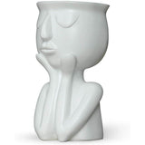 Greneric Character Portrait Flower Pot Resin Succulents Plant Pot