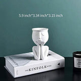 Greneric Character Portrait Flower Pot Resin Succulents Plant Pot