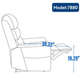 Grey Chenille Dual Motor Infinite Position Up to 350 LBS Power Lift Recliner Chair with Power-Remote, Heat Massage and Heavy Duty Motion Mechanism