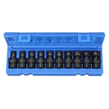 Grey Pneumatic 1210UM 3/8" Drive 10-Piece Universal Metric Impact Socket Set (10mm - 19mm)