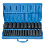 Grey Pneumatic 1326MD 1/2" Drive 26-Piece Deep Length Metric Master Impact Socket Set (10mm - 36mm)