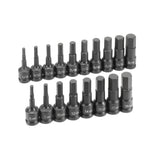 Grey Pneumatic 1598HC 1/2" Drive 18-Piece Master Combo SAE & Metric Impact Hex Driver Set