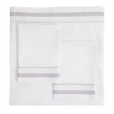 Classic Double Border Percale Cotton Sheet Set