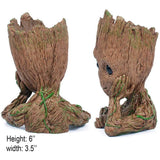 Groot Pen Pot Tree Man Pens Holder or Flower Pot with Drainage Hole
