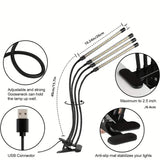 Grow Lights for Seed Starting Auto ON & Off Full Spectrum LED Plant Lights with Timer