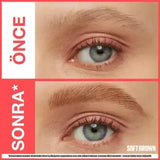 Maybelline Build-A-Brow: 2-in-1 Soft Brown Eyebrow Pen & Setting Gel | Long-Lasting Definition, Easy Application, Natural Look