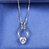 Guardian Angel Wing Necklace Made with Swarovski Crystal