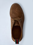 Gucci Men Gg Suede Boots