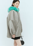 Gucci Women Satin Bomber Jacket