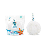 Balmy White Soap-Infused Bath Loofah - Dermatologically Tested, Luxurious Bathing Experience
