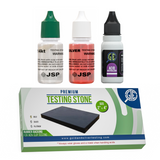 JSP Gold & Silver Jewelry Test Acid Tester Kit 10k 14k .999 .925 Sterling Testing Stone Detect Precious Metals Oro