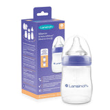 Lansinoh NaturalWave Baby Bottle Nipple - Anti-Colic, BPA Free, Easy Breastfeeding to Bottle Transition for Newborns & Infants